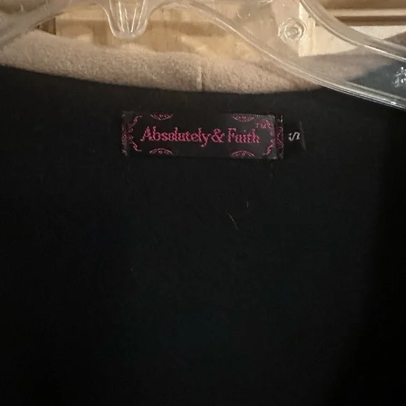 Camel and Black wrap coat - Picture 5 of 6